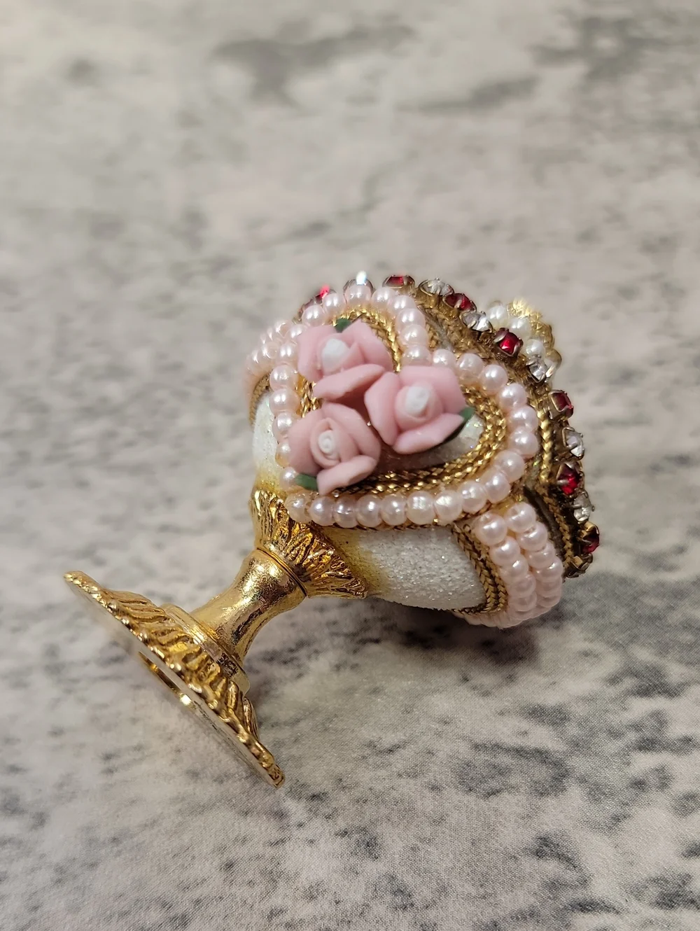 Vintage Quail Egg Trinket Box